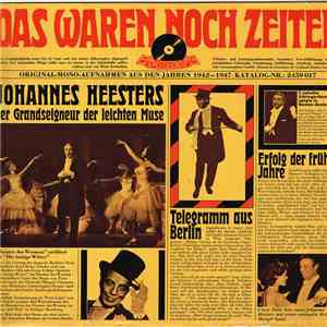 Johannes Heesters - Das Waren Noch Zeiten download free