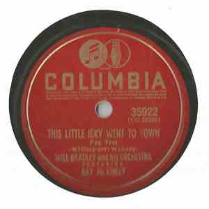 Will Bradley And His Orchestra Featuring Ray McKinley - This Little Icky Went To Town / Break It To Me Gently download free