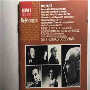 Wolfgang Amadeus Mozart, Sir Thomas Beecham, René Le Roy, Lily Laskine, Louis Kentner, Jascha Heifetz, The Royal Philharmonic Orchestra, The London Philharmonic Orchestra - Flute And Harp Concerto, Kv299, Piano Concerto, Kv 414, Violin Concerto, Kv218 download free